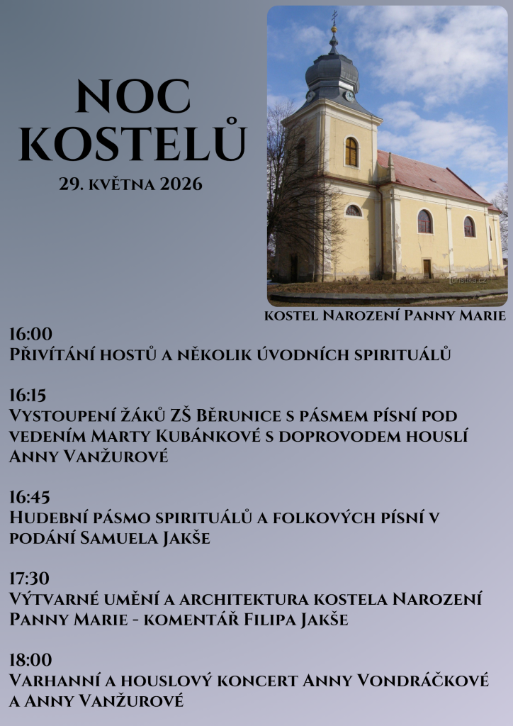 Pozvánka Noc kostelů